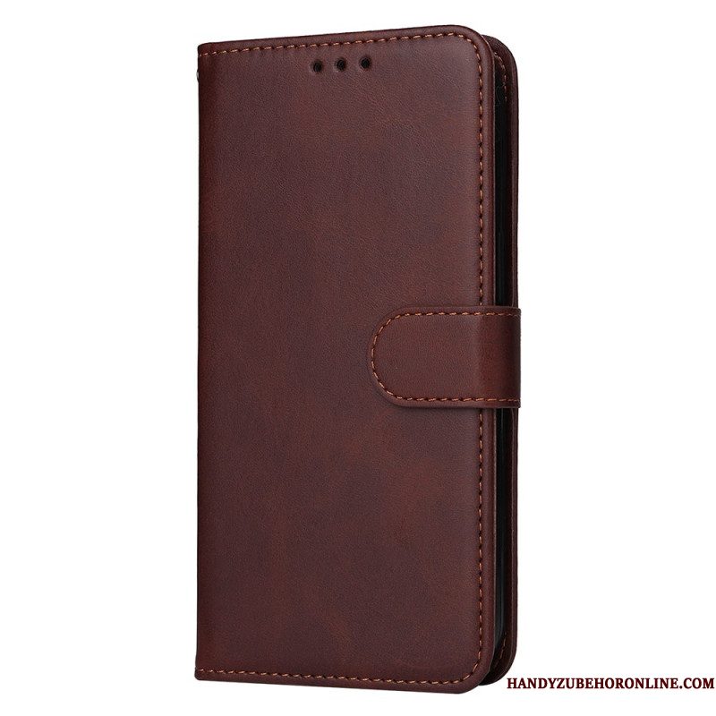 Leren Hoesje Samsung Galaxy S25 5g Edge Kalfsleertextuur Bescherming Hoesje