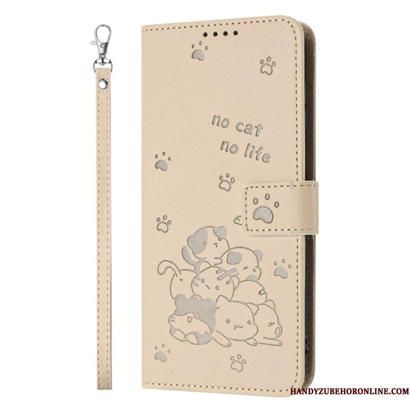 Leren Hoesje Samsung Galaxy S25 5g Edge Kattenverhaal