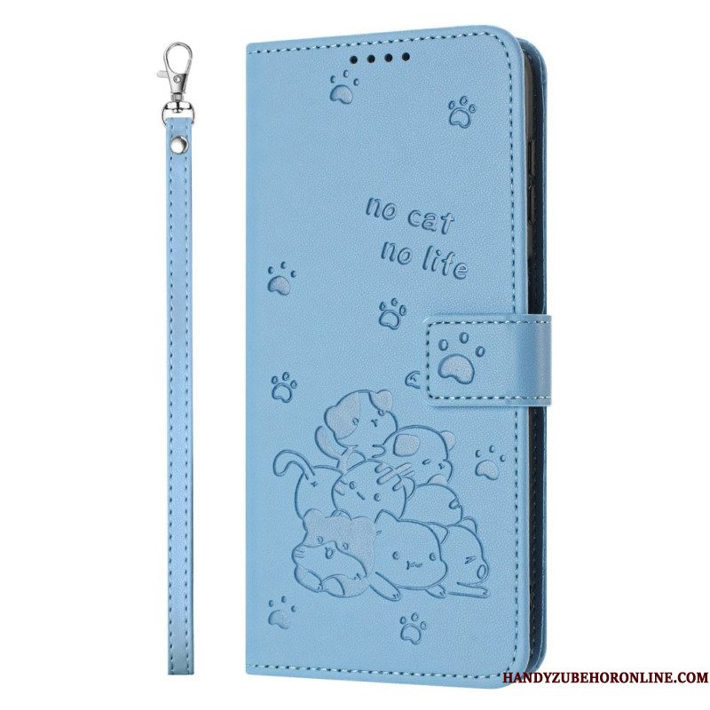 Leren Hoesje Samsung Galaxy S25 5g Edge Kattenverhaal