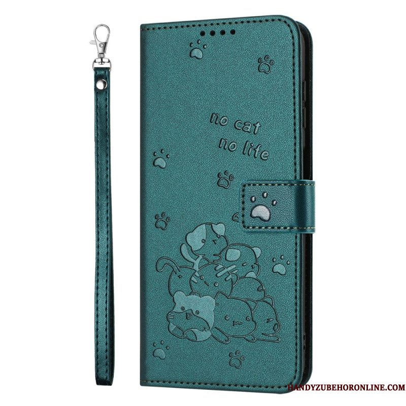 Leren Hoesje Samsung Galaxy S25 5g Edge Kattenverhaal
