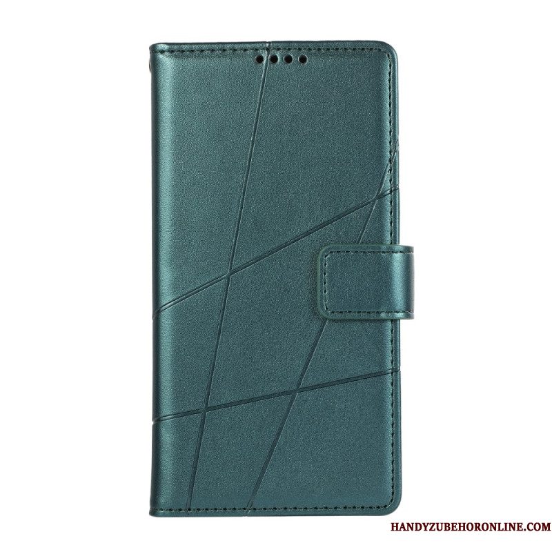 Leren Hoesje Samsung Galaxy S25 5g Edge Lijnen
