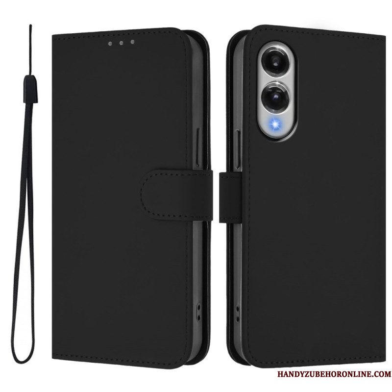 Leren Hoesje Samsung Galaxy S25 5g Edge Monochroom