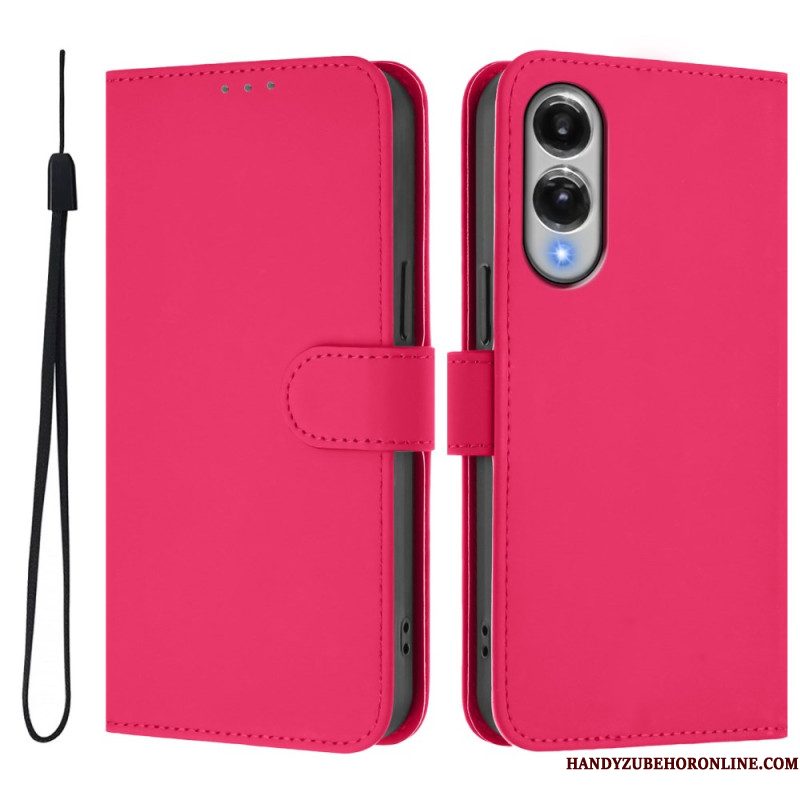 Leren Hoesje Samsung Galaxy S25 5g Edge Monochroom