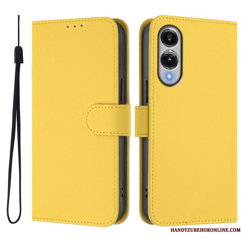 Leren Hoesje Samsung Galaxy S25 5g Edge Monochroom