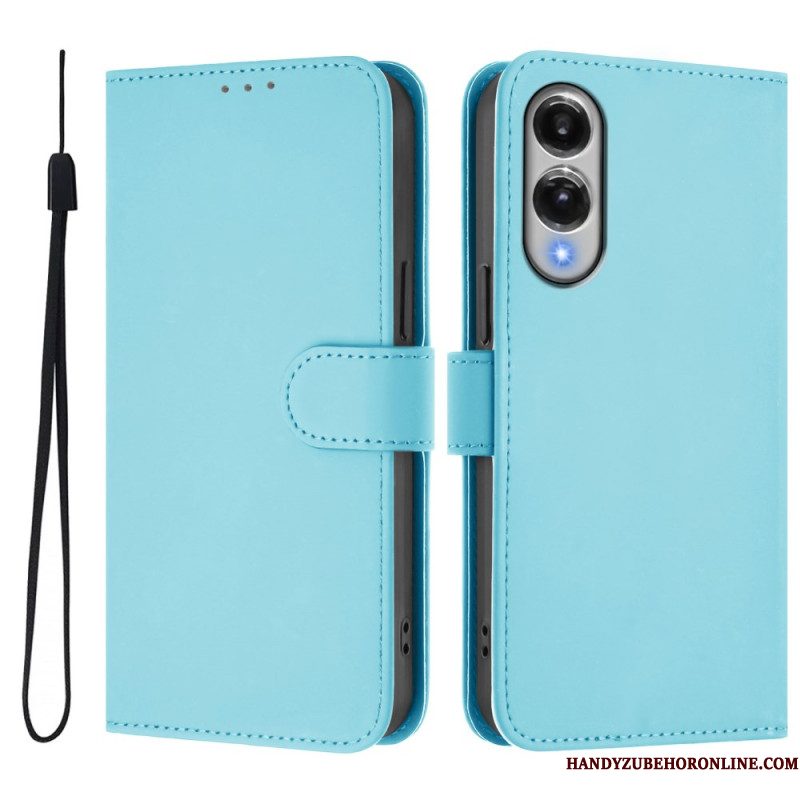 Leren Hoesje Samsung Galaxy S25 5g Edge Monochroom
