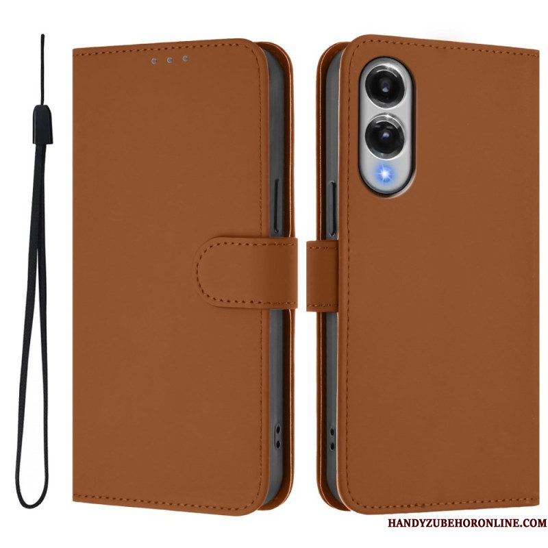 Leren Hoesje Samsung Galaxy S25 5g Edge Monochroom