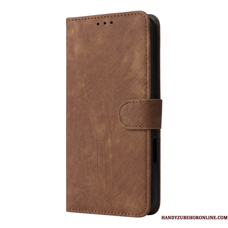 Leren Hoesje Samsung Galaxy S25 5g Edge Rfid-functie Met Bandje