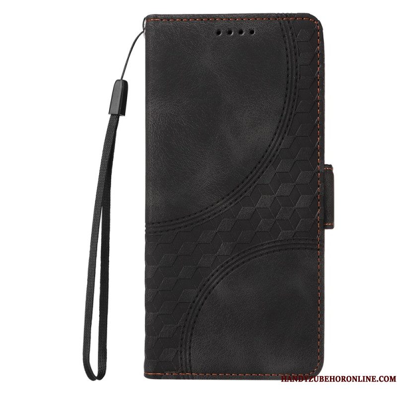 Leren Hoesje Samsung Galaxy S25 5g Edge Sterrendesign Bescherming Hoesje