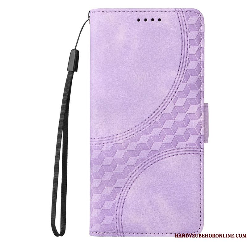 Leren Hoesje Samsung Galaxy S25 5g Edge Sterrendesign Bescherming Hoesje