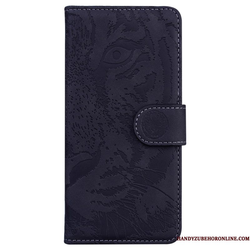 Leren Hoesje Samsung Galaxy S25 5g Edge Tijgerprint