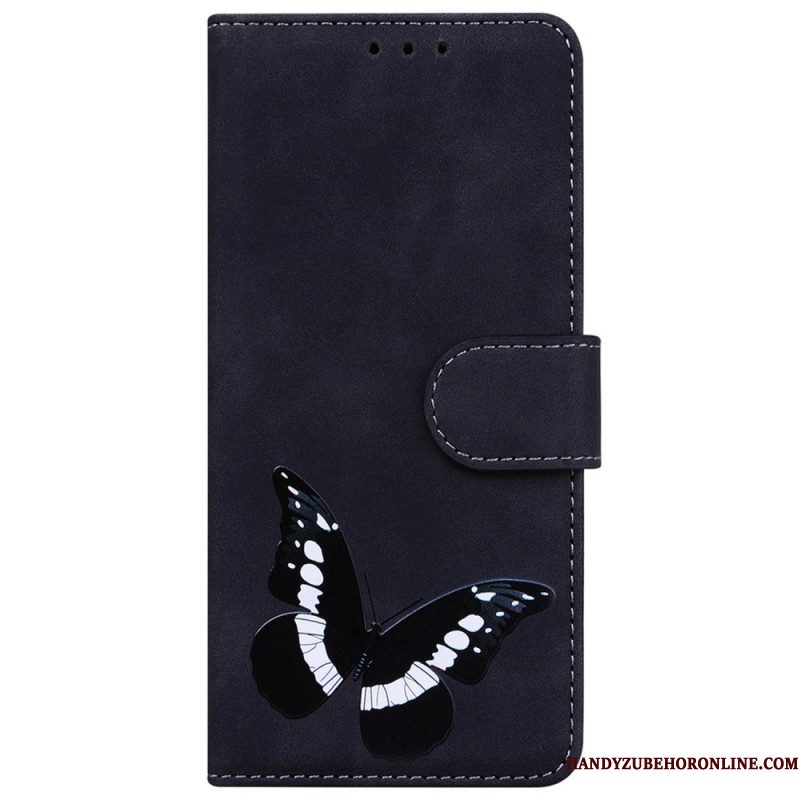 Leren Hoesje Samsung Galaxy S25 5g Edge Vlinder