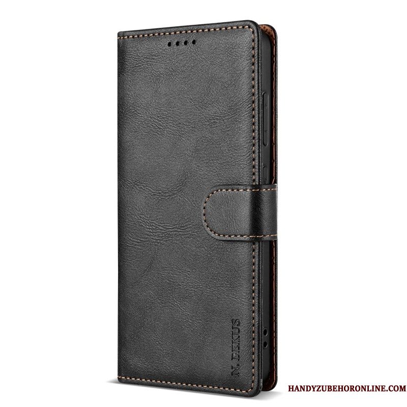 Leren Hoesje Samsung Galaxy S25 5g Lcimeeke Bescherming Hoesje