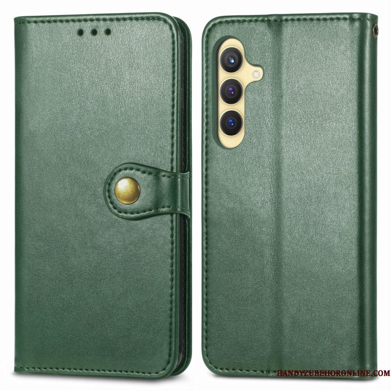 Leren Hoesje Samsung Galaxy S25 5g Magnetische Sluiting