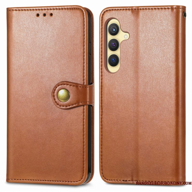 Leren Hoesje Samsung Galaxy S25 5g Magnetische Sluiting