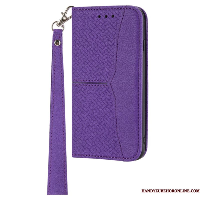 Leren Hoesje Samsung Galaxy S25 5g Sierlijke Rand Bescherming Hoesje