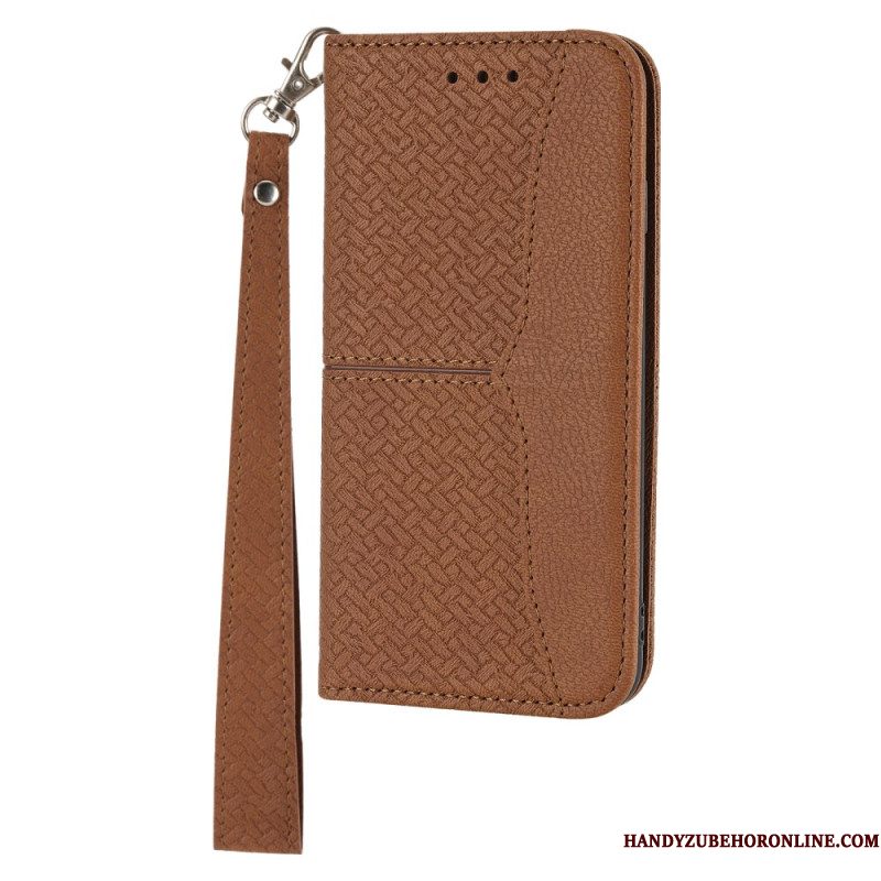 Leren Hoesje Samsung Galaxy S25 5g Sierlijke Rand Bescherming Hoesje