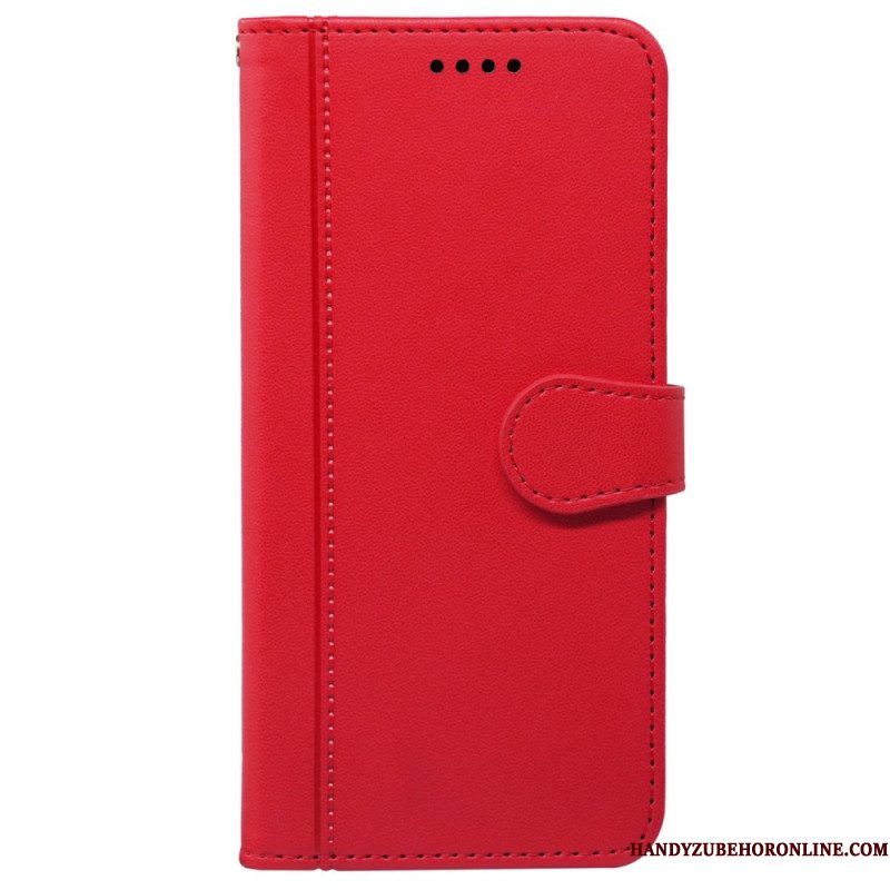 Leren Hoesje Samsung Galaxy S25 5g Vintage Stijl Bescherming Hoesje