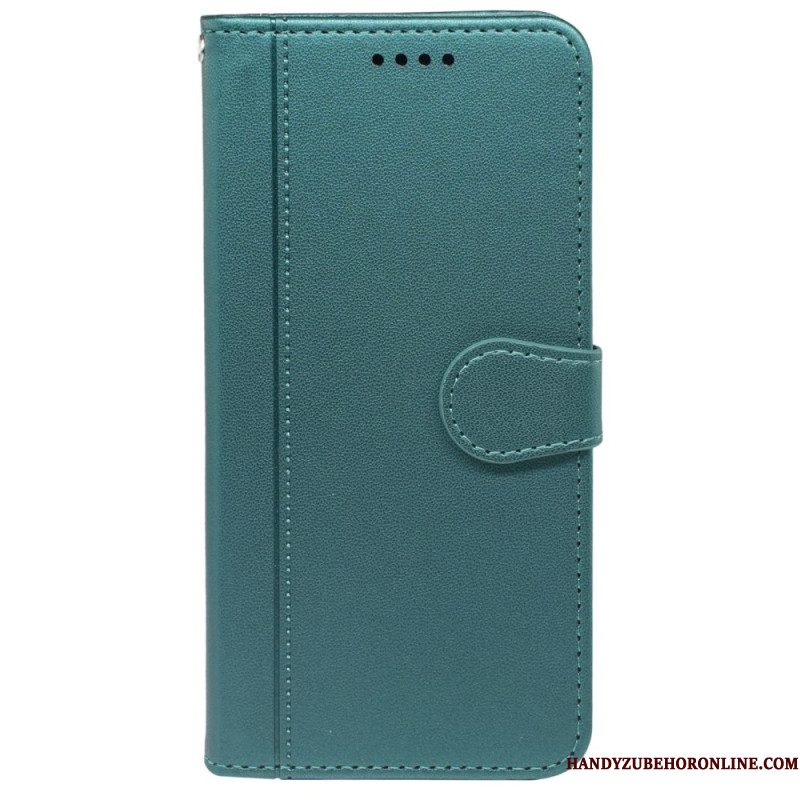 Leren Hoesje Samsung Galaxy S25 5g Vintage Stijl Bescherming Hoesje