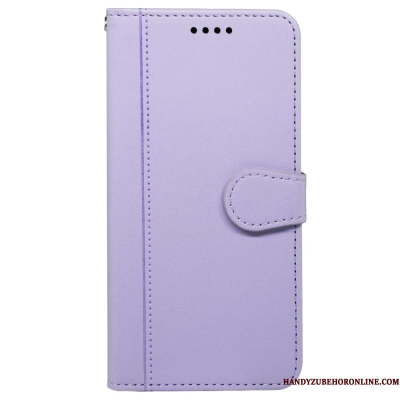 Leren Hoesje Samsung Galaxy S25 5g Vintage Stijl Bescherming Hoesje