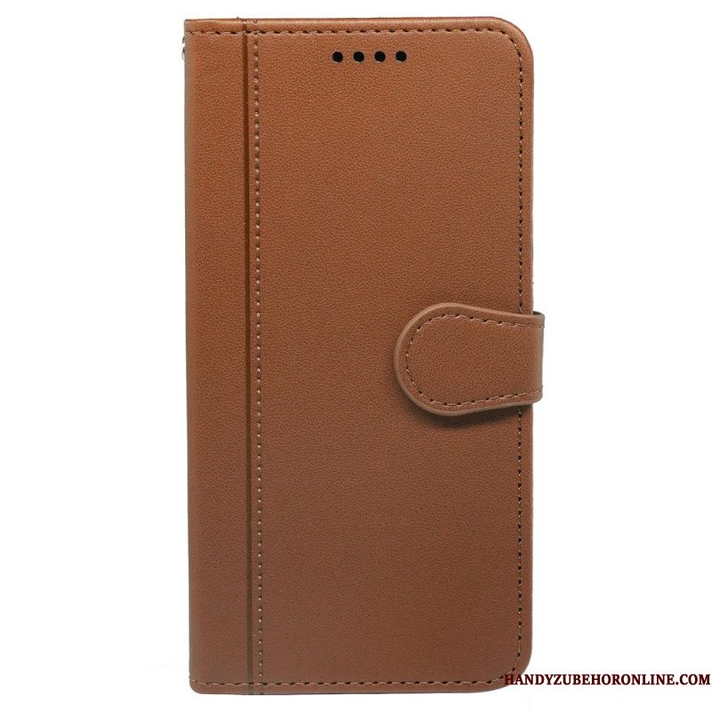 Leren Hoesje Samsung Galaxy S25 5g Vintage Stijl Bescherming Hoesje