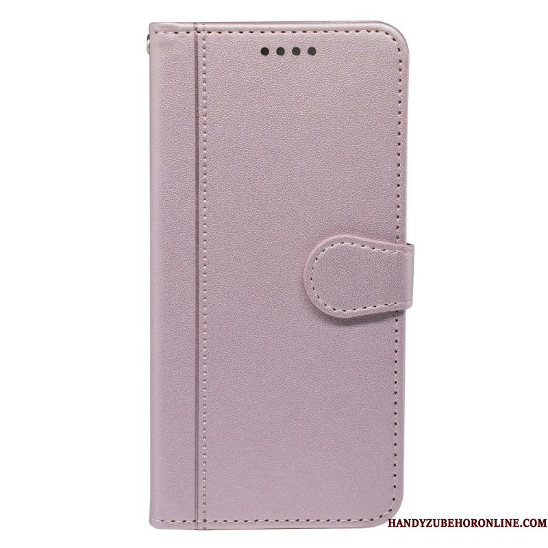 Leren Hoesje Samsung Galaxy S25 5g Vintage Stijl Bescherming Hoesje