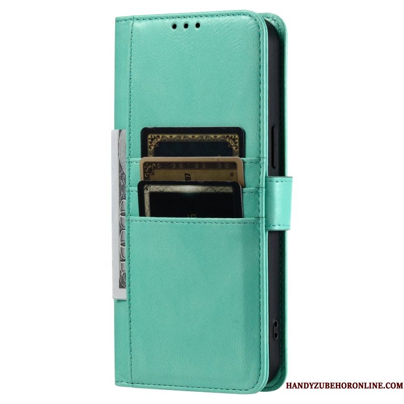 Leren Hoesje Samsung Galaxy S25 Fe Kaarthouder En Bandje