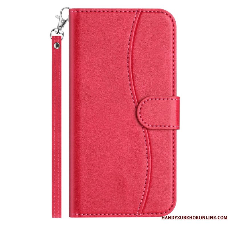 Leren Hoesje Samsung Galaxy S25 Fe S-design Band Bescherming Hoesje