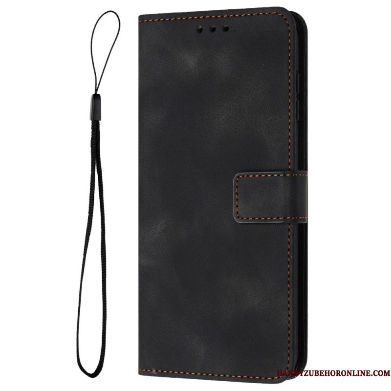 Leren Hoesje Samsung Galaxy S25 Fe Suède-effect Bescherming Hoesje