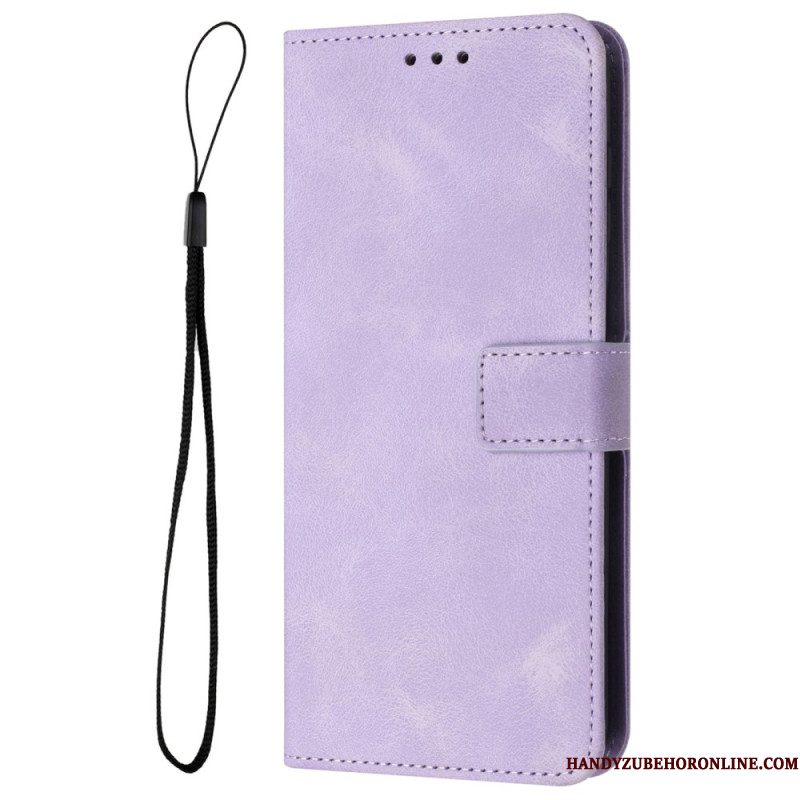 Leren Hoesje Samsung Galaxy S25 Fe Suède-effect Bescherming Hoesje