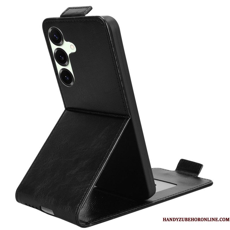 Leren Hoesje Samsung Galaxy S25 Fe Verticaal Design Bescherming Hoesje