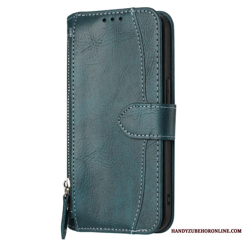 Leren Hoesje Samsung Galaxy S25 Fe Vintage Portemonnee