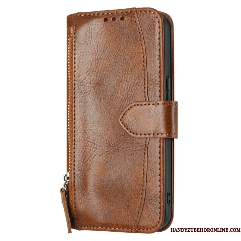 Leren Hoesje Samsung Galaxy S25 Fe Vintage Portemonnee