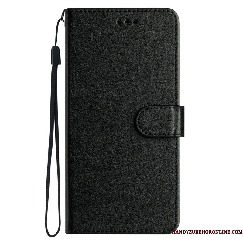 Leren Hoesje Samsung Galaxy S25 Fe Zijdetextuur