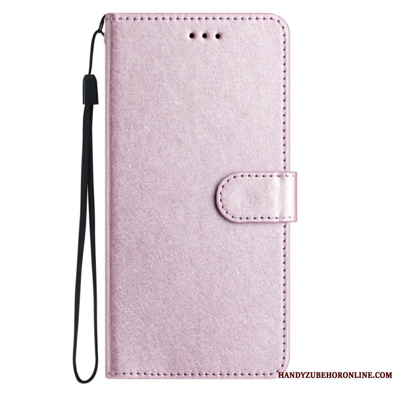 Leren Hoesje Samsung Galaxy S25 Fe Zijdetextuur