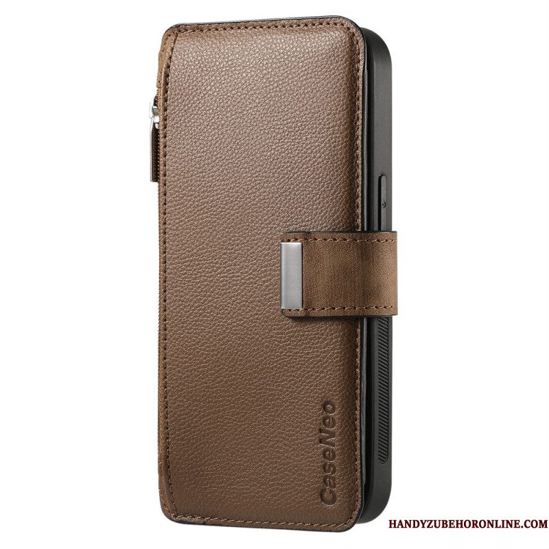 Leren Hoesje Samsung Galaxy S25 Plus 5g Caseneo Magnetisch Afneembare Kast Bescherming Hoesje