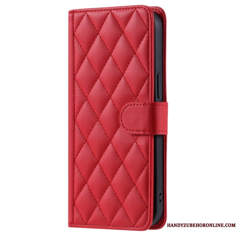 Leren Hoesje Samsung Galaxy S25 Plus 5g Premium Gewatteerd Bescherming Hoesje