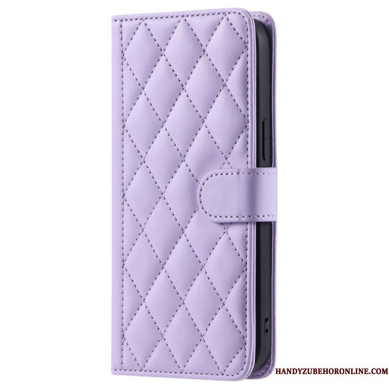 Leren Hoesje Samsung Galaxy S25 Plus 5g Premium Gewatteerd Bescherming Hoesje