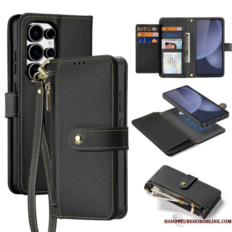 Leren Hoesje Samsung Galaxy S25 Ultra 5g Afneembare Lawa-serie Dux Ducis-hoes Bescherming Hoesje