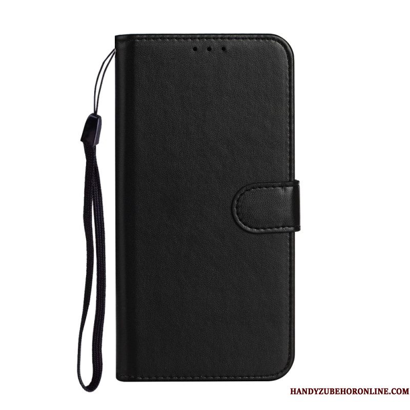Leren Hoesje Samsung Galaxy S25 Ultra 5g Effen Kunstleer