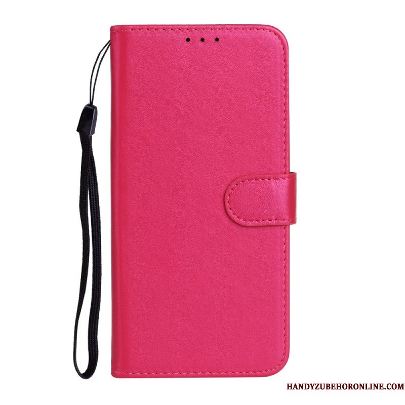 Leren Hoesje Samsung Galaxy S25 Ultra 5g Effen Kunstleer