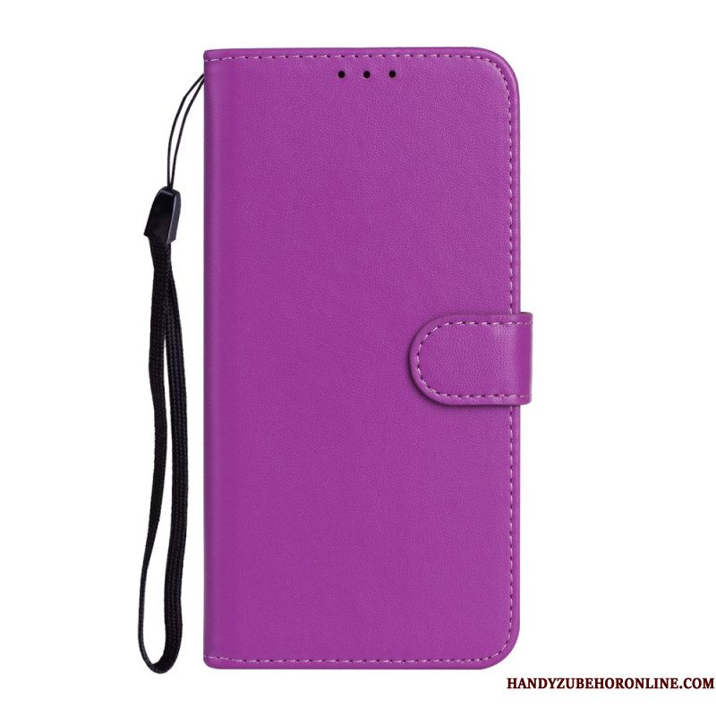Leren Hoesje Samsung Galaxy S25 Ultra 5g Effen Kunstleer
