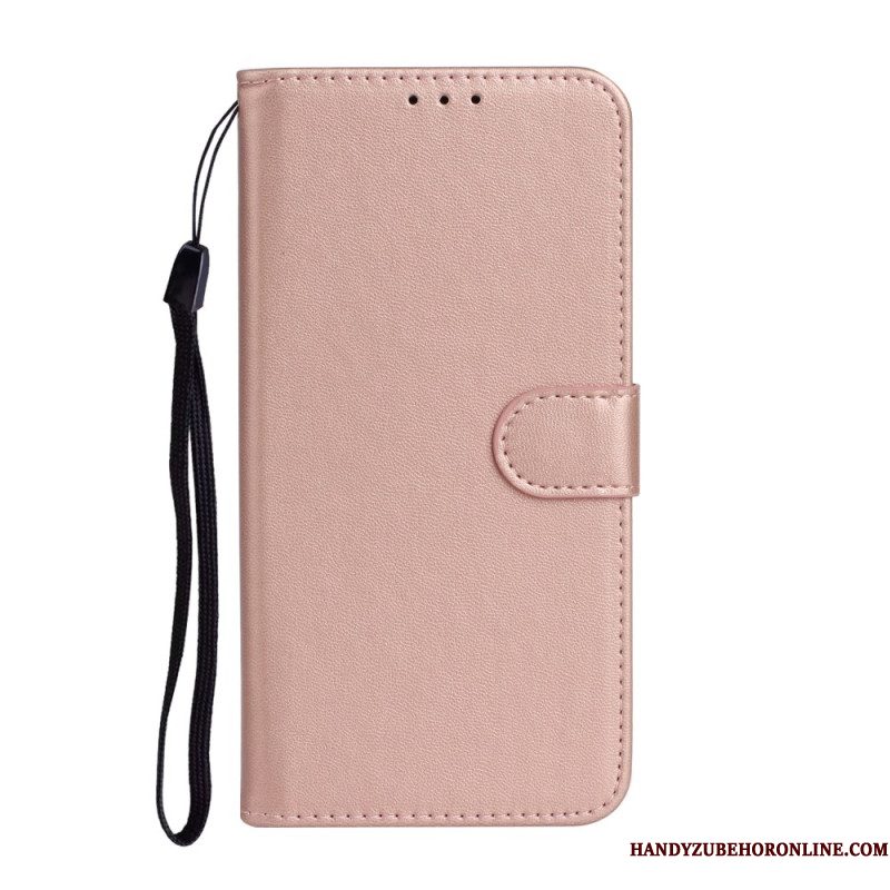 Leren Hoesje Samsung Galaxy S25 Ultra 5g Effen Kunstleer