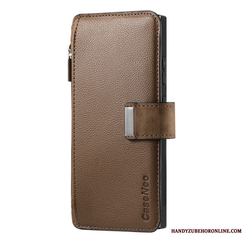 Leren Hoesje Samsung Galaxy S25 Ultra 5g Magnetische Hoes Afneembaar Bescherming Hoesje