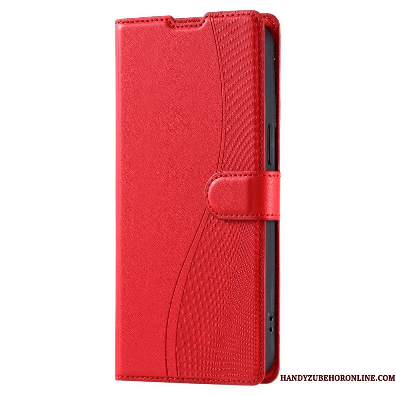 Leren Hoesje Samsung Galaxy S25 Ultra 5g Stippenpatroon Bescherming Hoesje