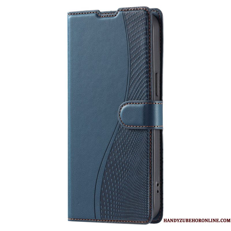 Leren Hoesje Samsung Galaxy S25 Ultra 5g Stippenpatroon Bescherming Hoesje