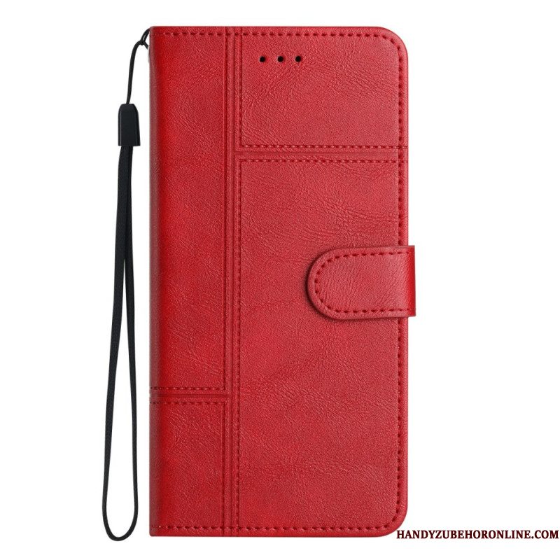 Leren Hoesje Samsung Galaxy S25 Ultra 5g Zakelijke Stijl Bescherming Hoesje