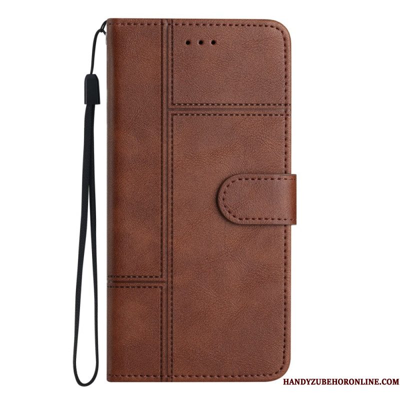 Leren Hoesje Samsung Galaxy S25 Ultra 5g Zakelijke Stijl Bescherming Hoesje