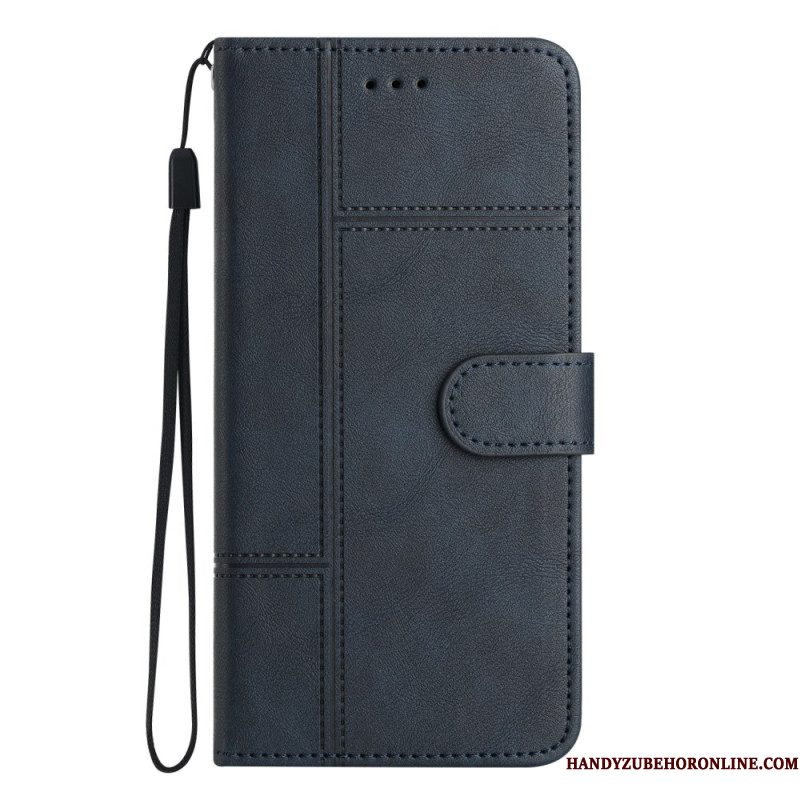 Leren Hoesje Samsung Galaxy S25 Ultra 5g Zakelijke Stijl Bescherming Hoesje