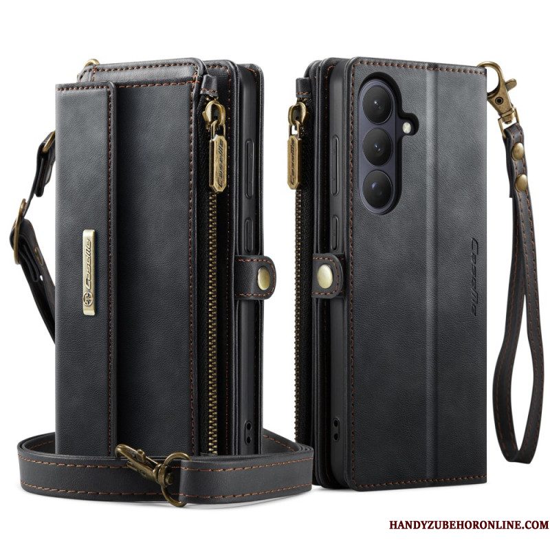 Leren Hoesje Samsung Galaxy S26 Caseme Portemonneehoesje Bescherming Hoesje