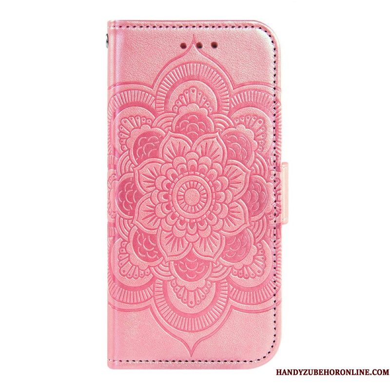Leren Hoesje Samsung Galaxy S26 Pioenroospatroon